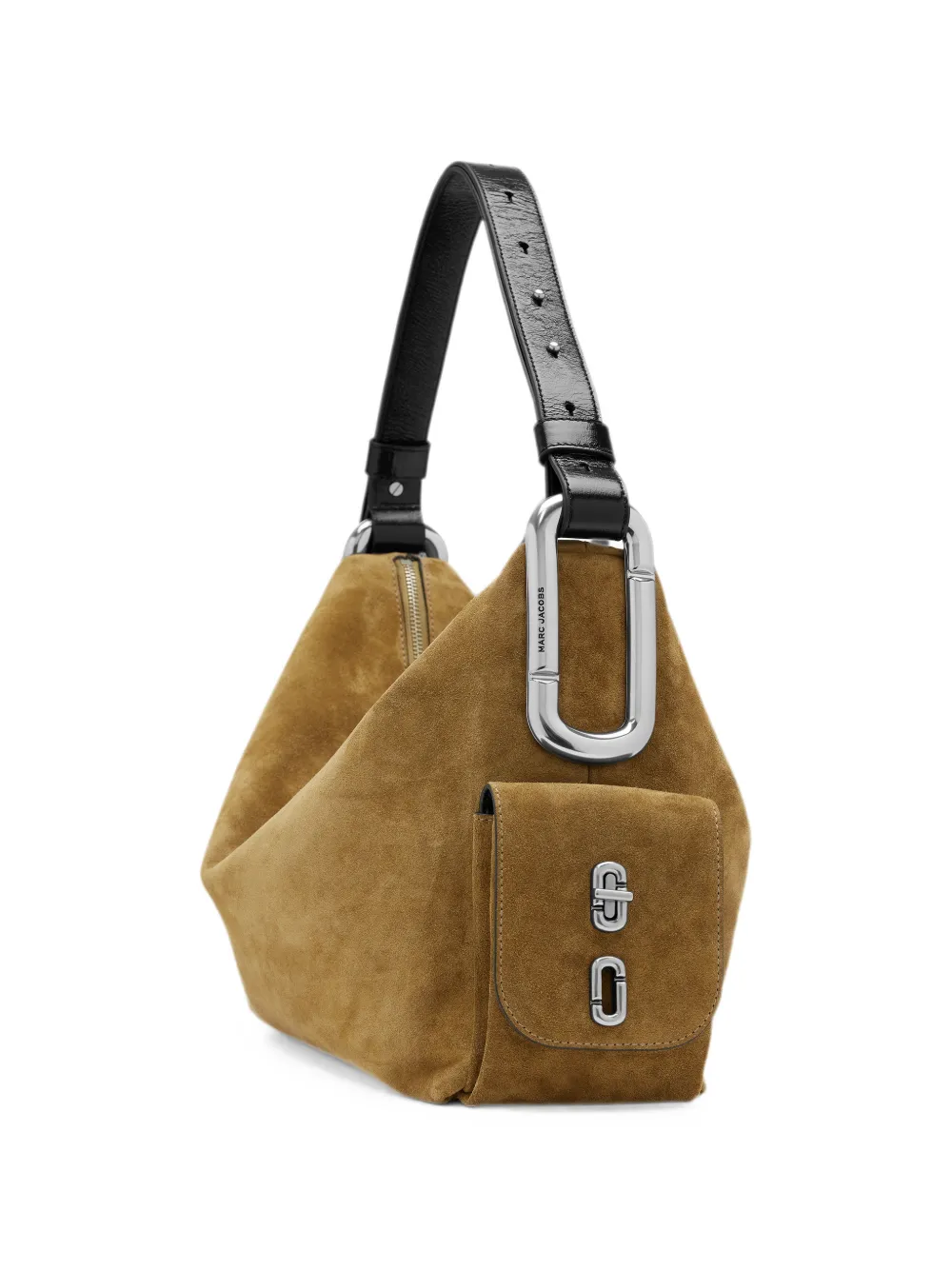 Marc Jacobs Grote Scene suède schoudertas Beige