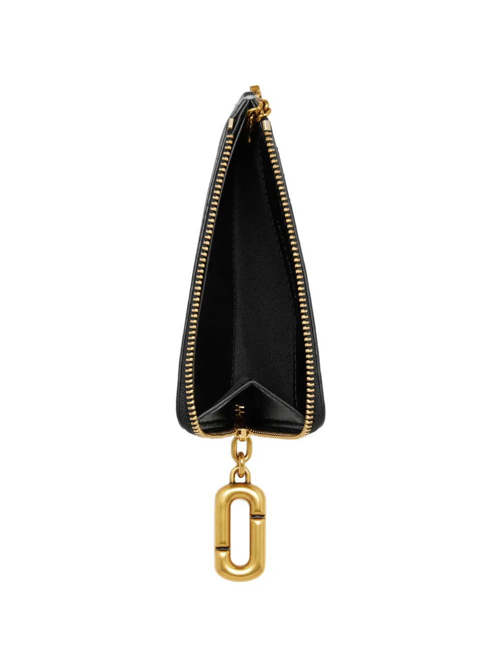 Marc Jacobs Scene metallic portemonnee met rits Zilver