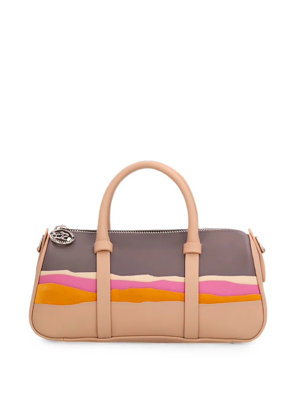 Longchamp x Caroline Hélain small patchwork holdall bag - Neutrals