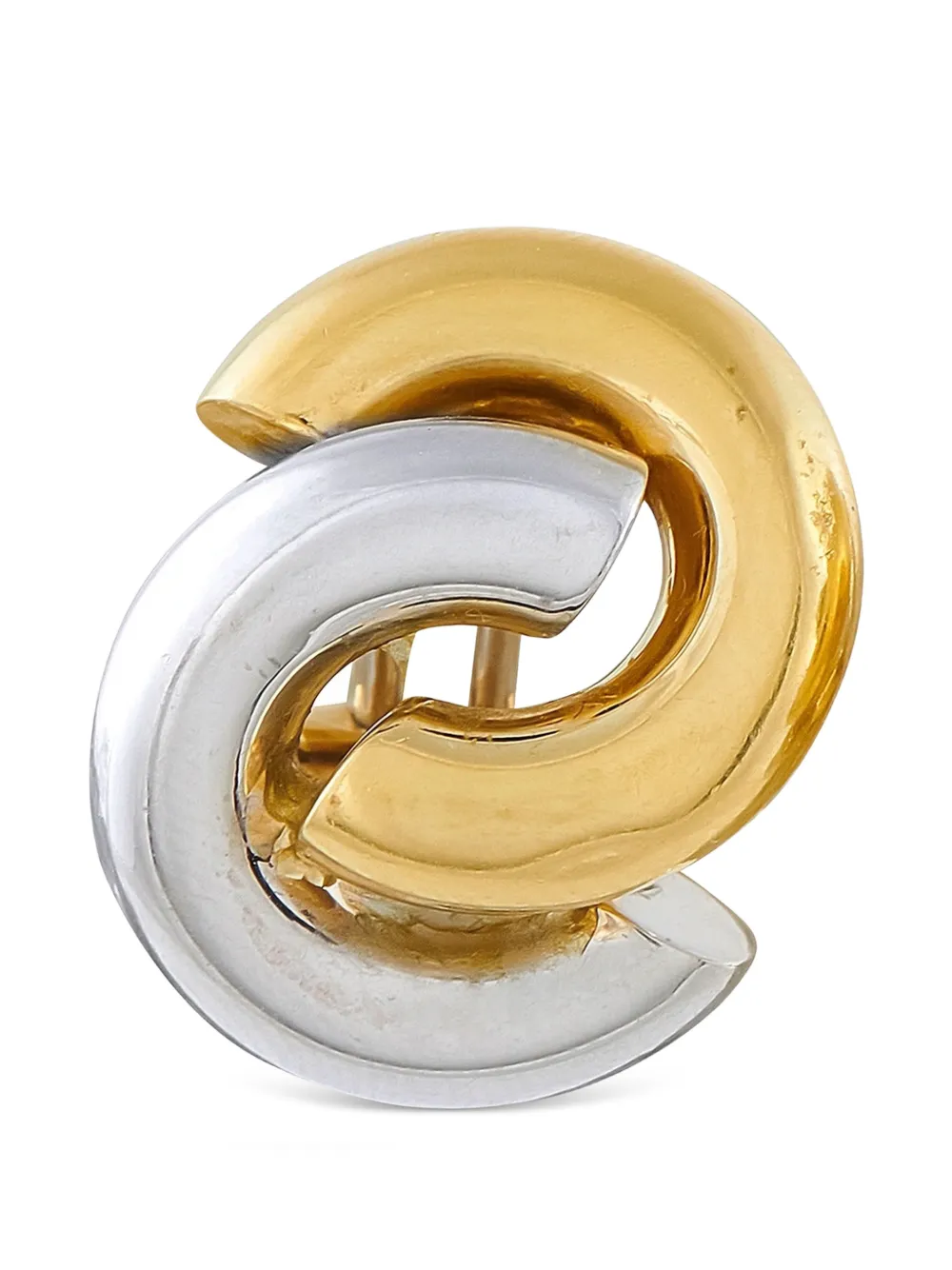 Roberto Coin Pre-Owned ruby swirl-design earrings - Gold