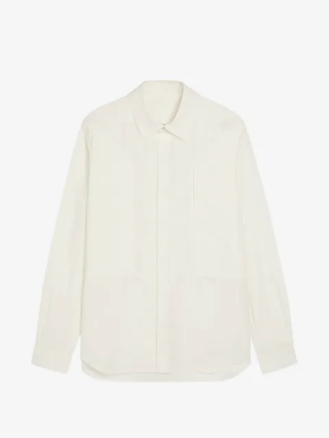 Rick Owens concealed-button shirt