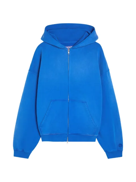 PICANTE zip-up drop-shoulder hoodie