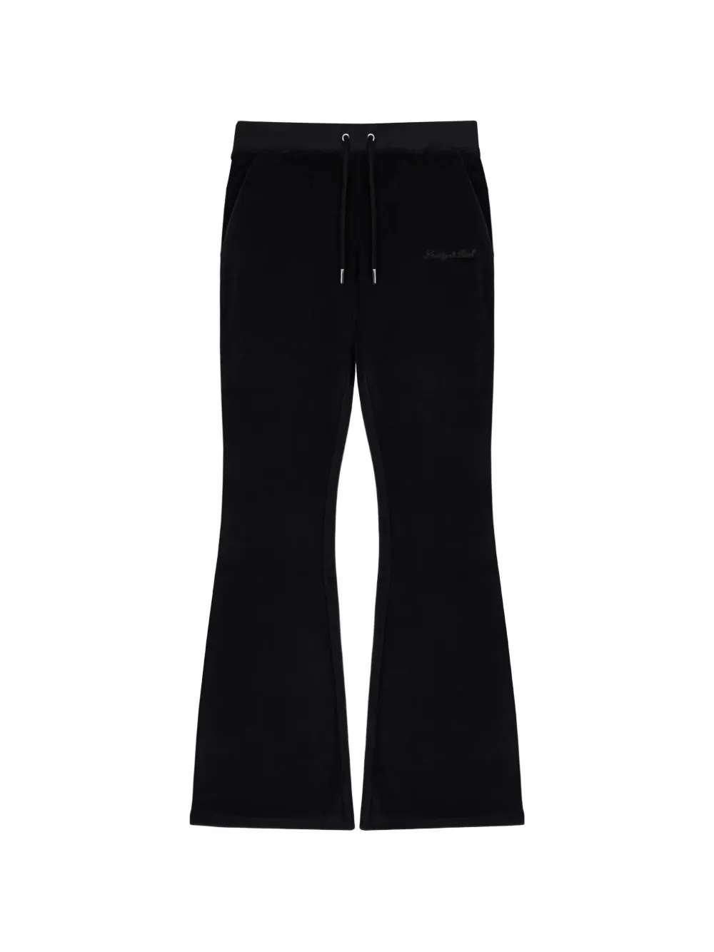 Sporty & Rich Krystal logo-embellished track pants - Nero