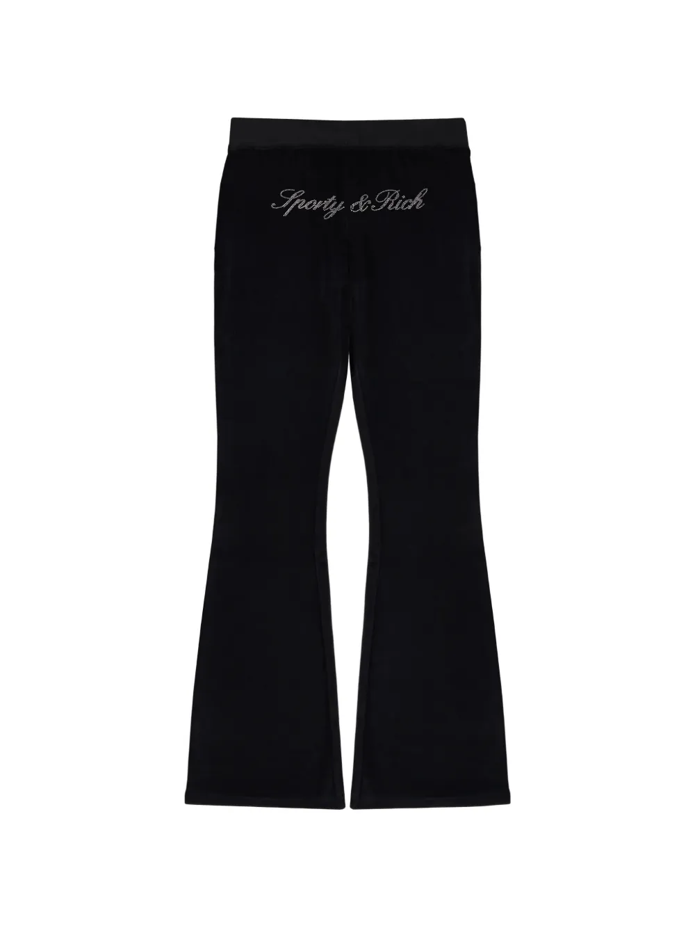 Sporty & Rich Krystal trainingsbroek verfraaid met logo Zwart