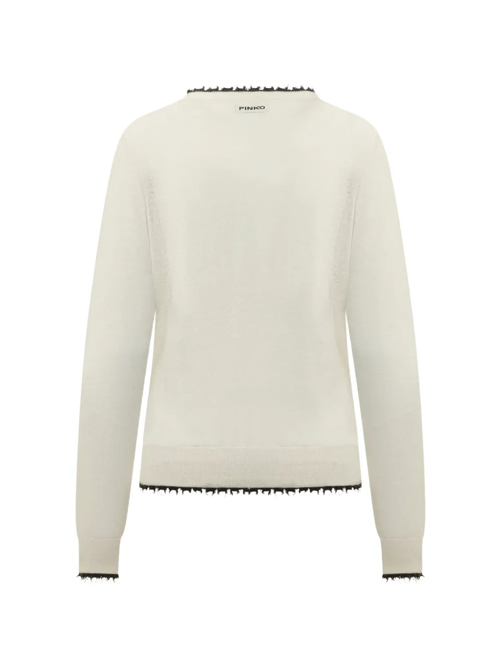 PINKO Trui met franje afwerking Beige