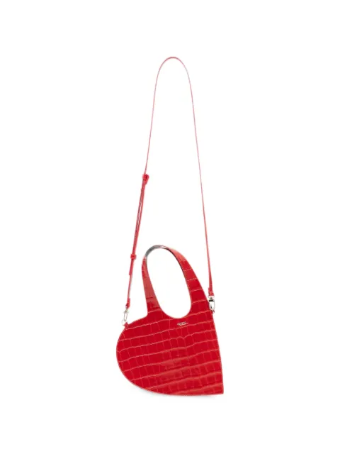 Coperni mini Heart croc-effect tote bag