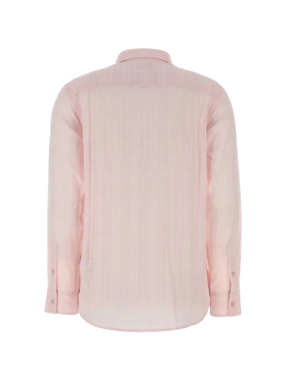 Burberry Geruit katoenen overhemd Roze