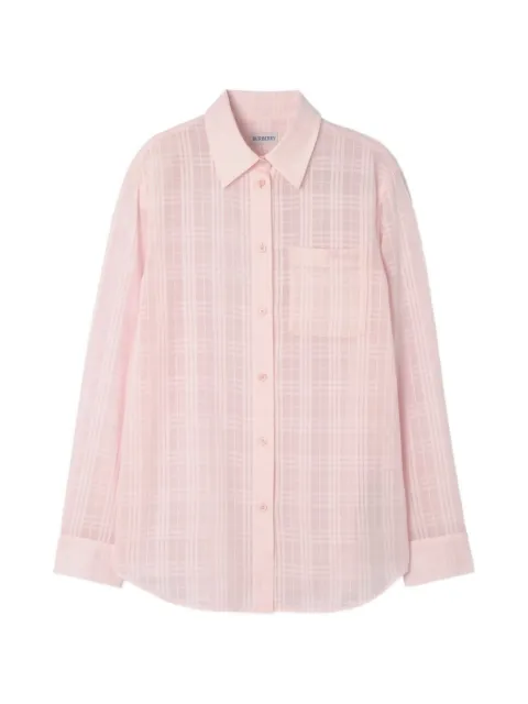Burberry classic fit Check cotton shirt