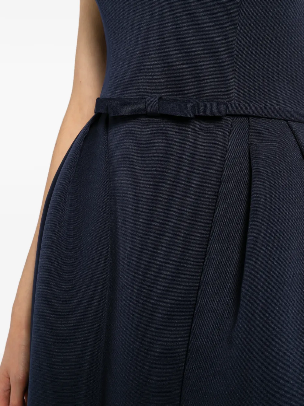 Amsale Faille overskirt gown Blauw