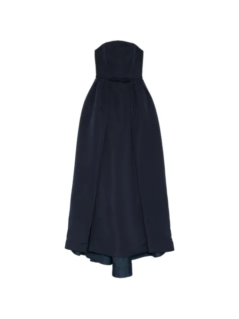 Amsale Faille overskirt gown