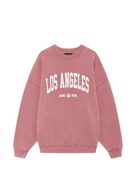 ANINE BING sweat Miles Los Angeles University - gris délavé