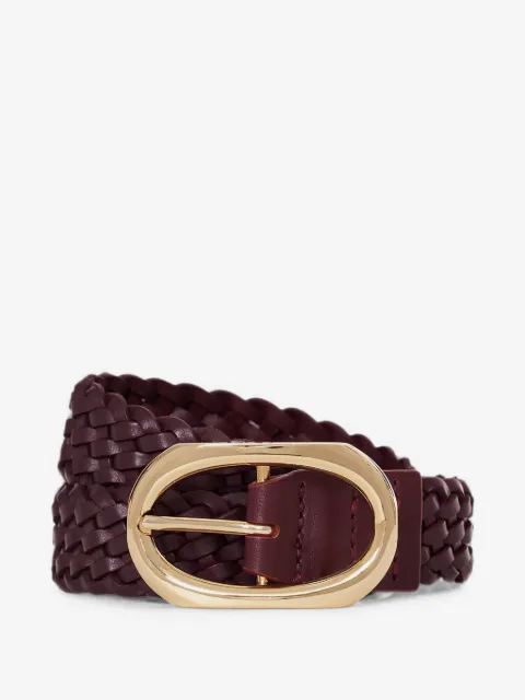 ANINE BING Signature Link braided leather belt