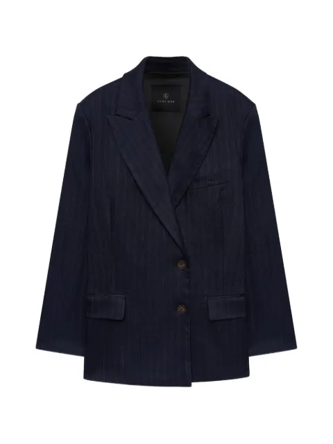 ANINE BING Aretha blazer - navy pinstripe