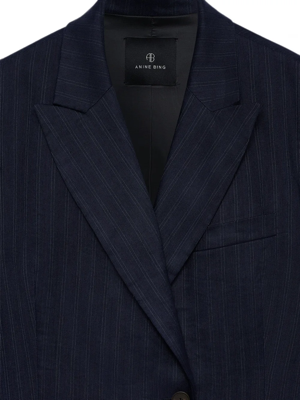 ANINE BING Aretha krijtstreep blazer Blauw
