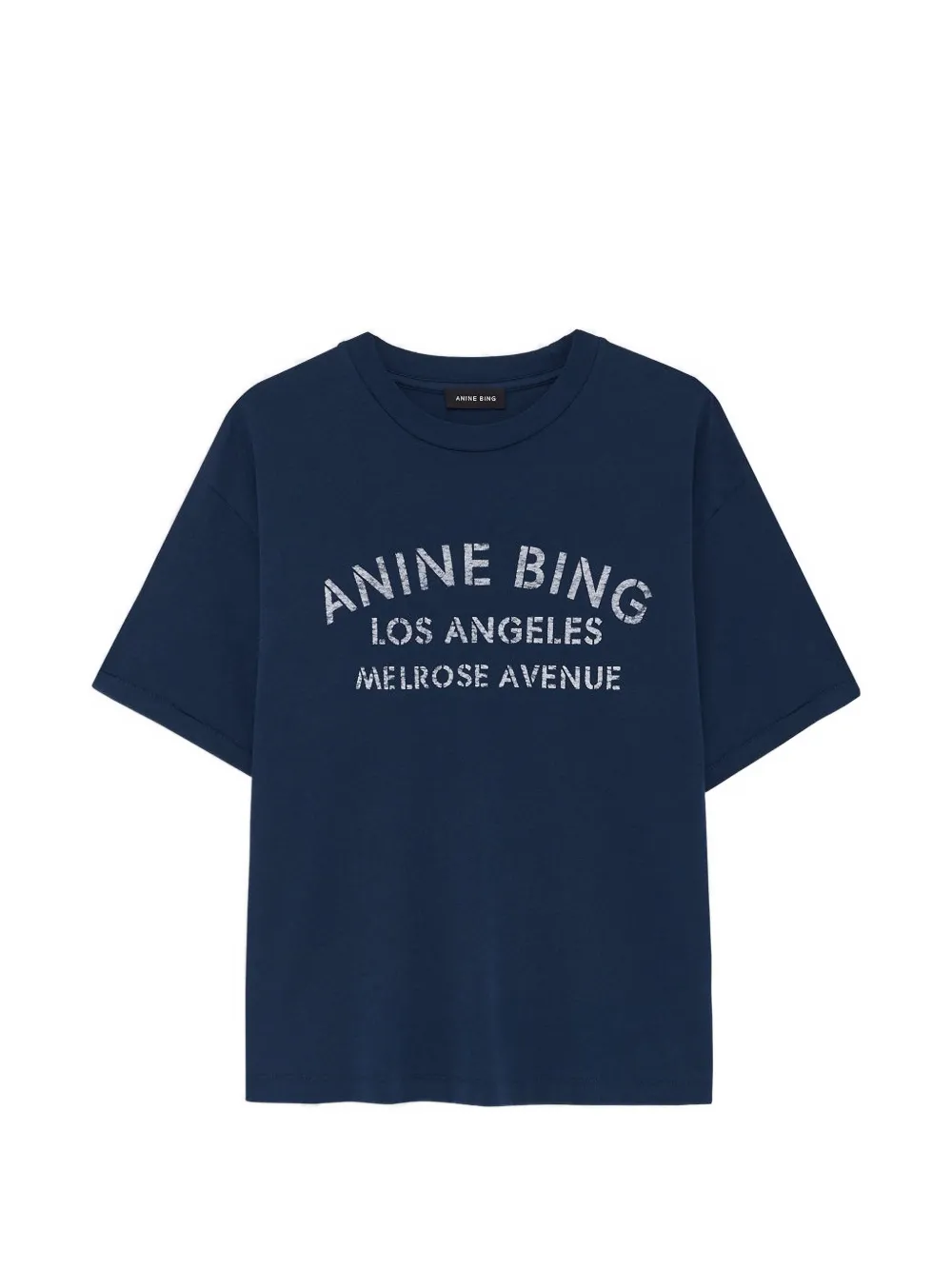 ANINE BING Cade logo-detail short-sleeve T-shirt