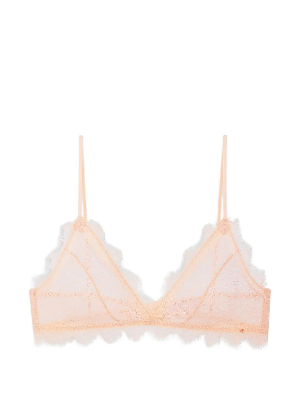 ANINE BING Bh met kanten afwerking Beige