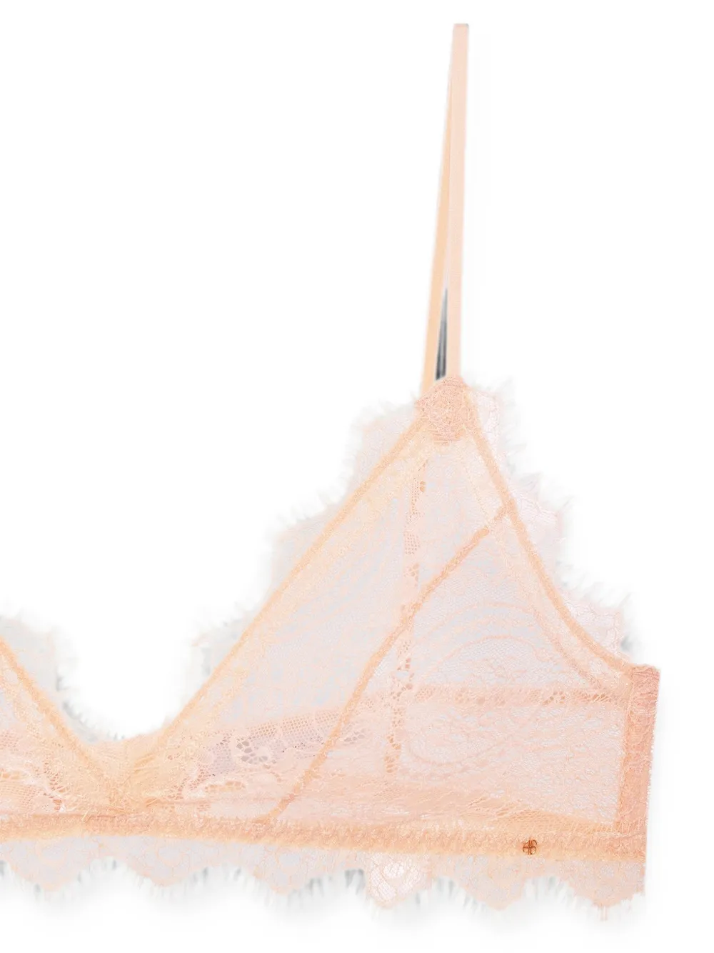 ANINE BING Bh met kanten afwerking Beige