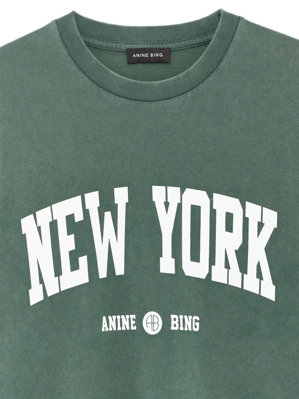 ANINE BING Cade New York University T-shirt Groen