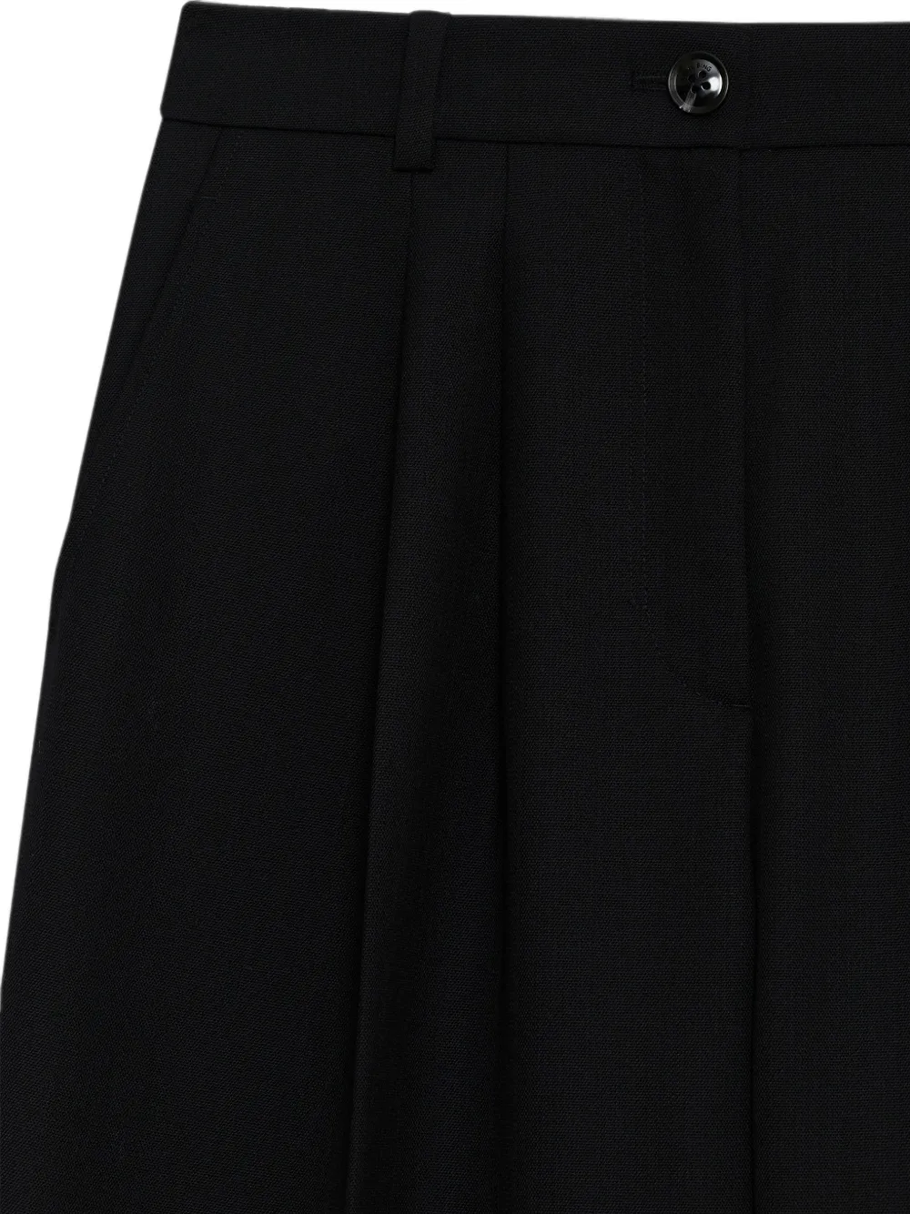 ANINE BING Brice cropped plooibroek Zwart