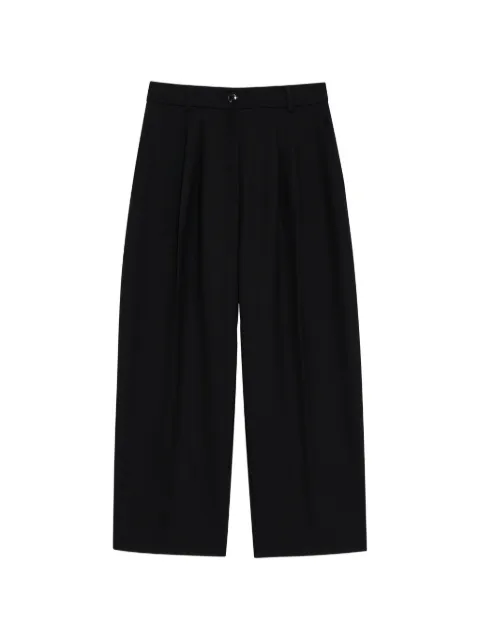 ANINE BING brice pleated cropped trousers
