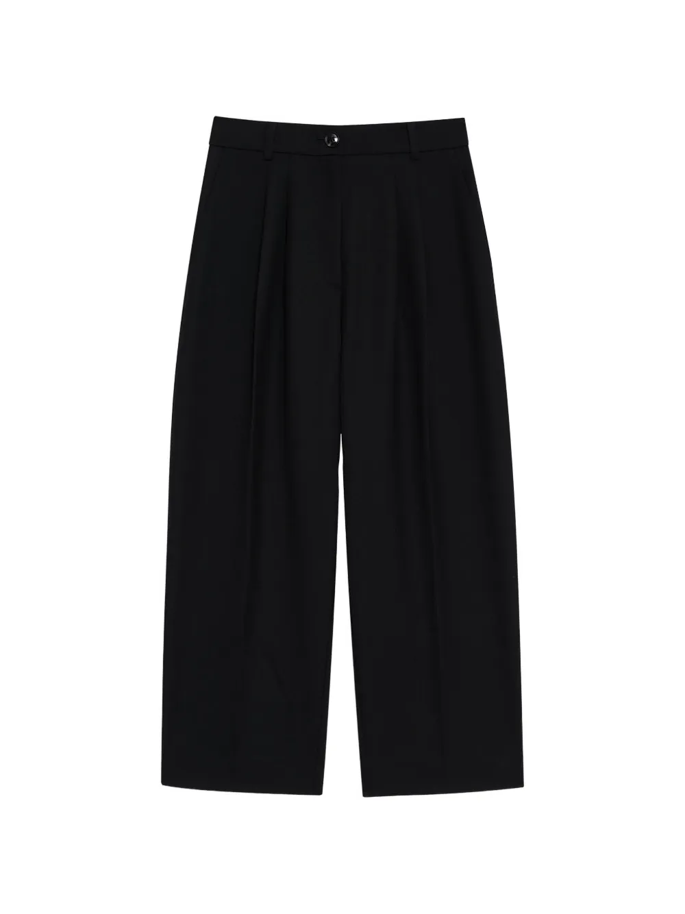 ANINE BING Brice cropped plooibroek Zwart
