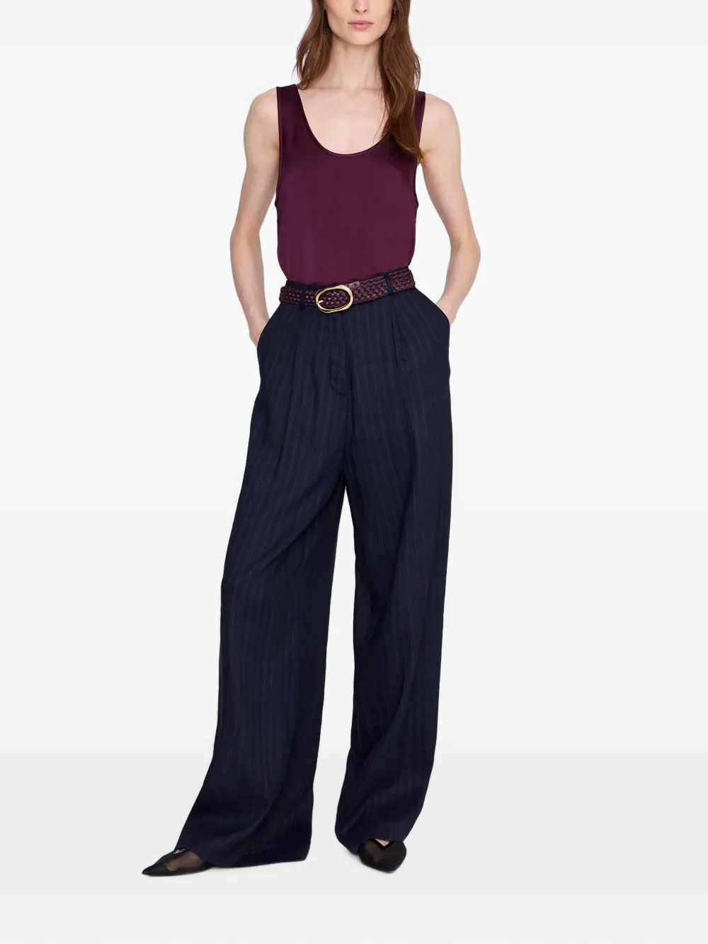 ANINE BING Lea top Rood