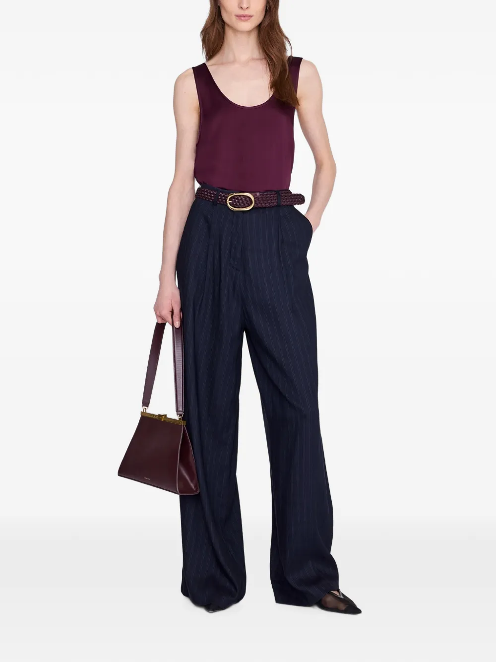 ANINE BING Lea top Rood