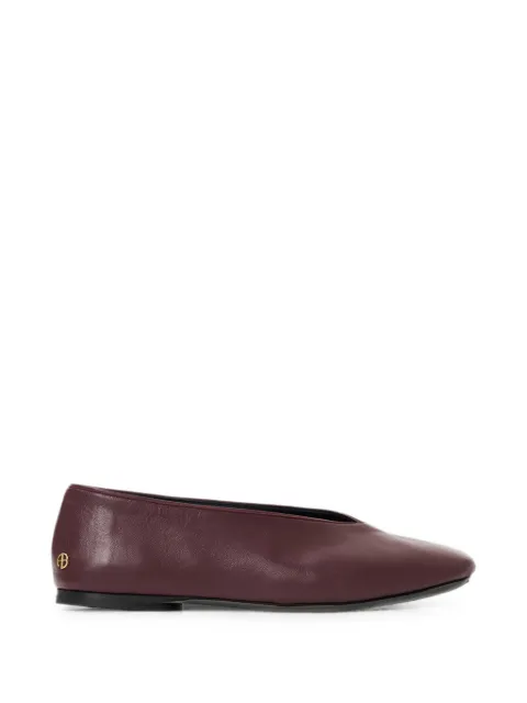 ANINE BING Ana ballet flats smooth leather - fig