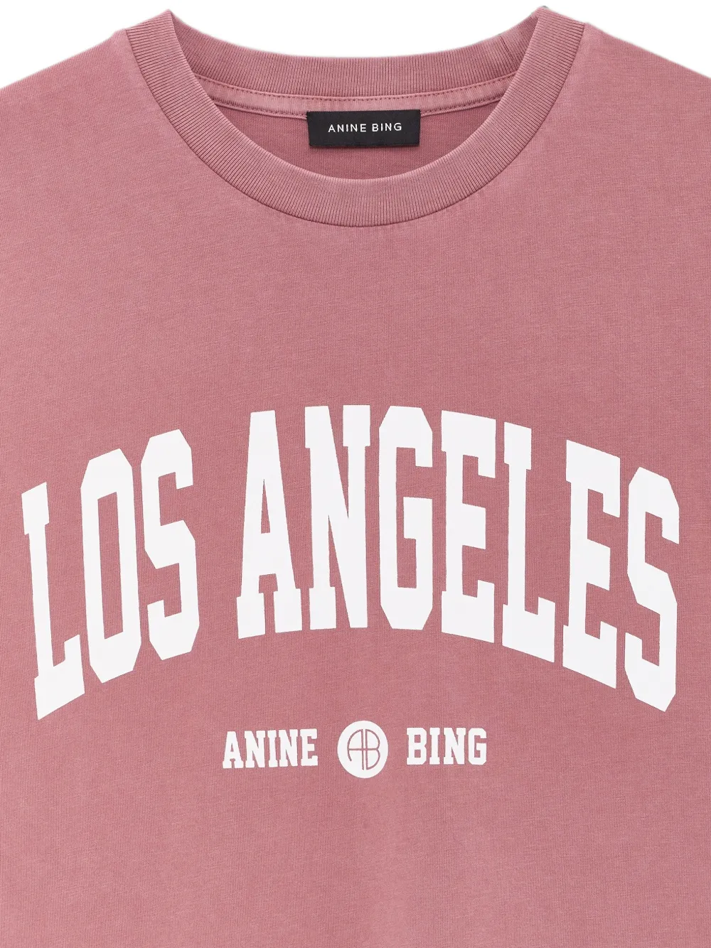 ANINE BING Cade Tee Los Angeles University Rood