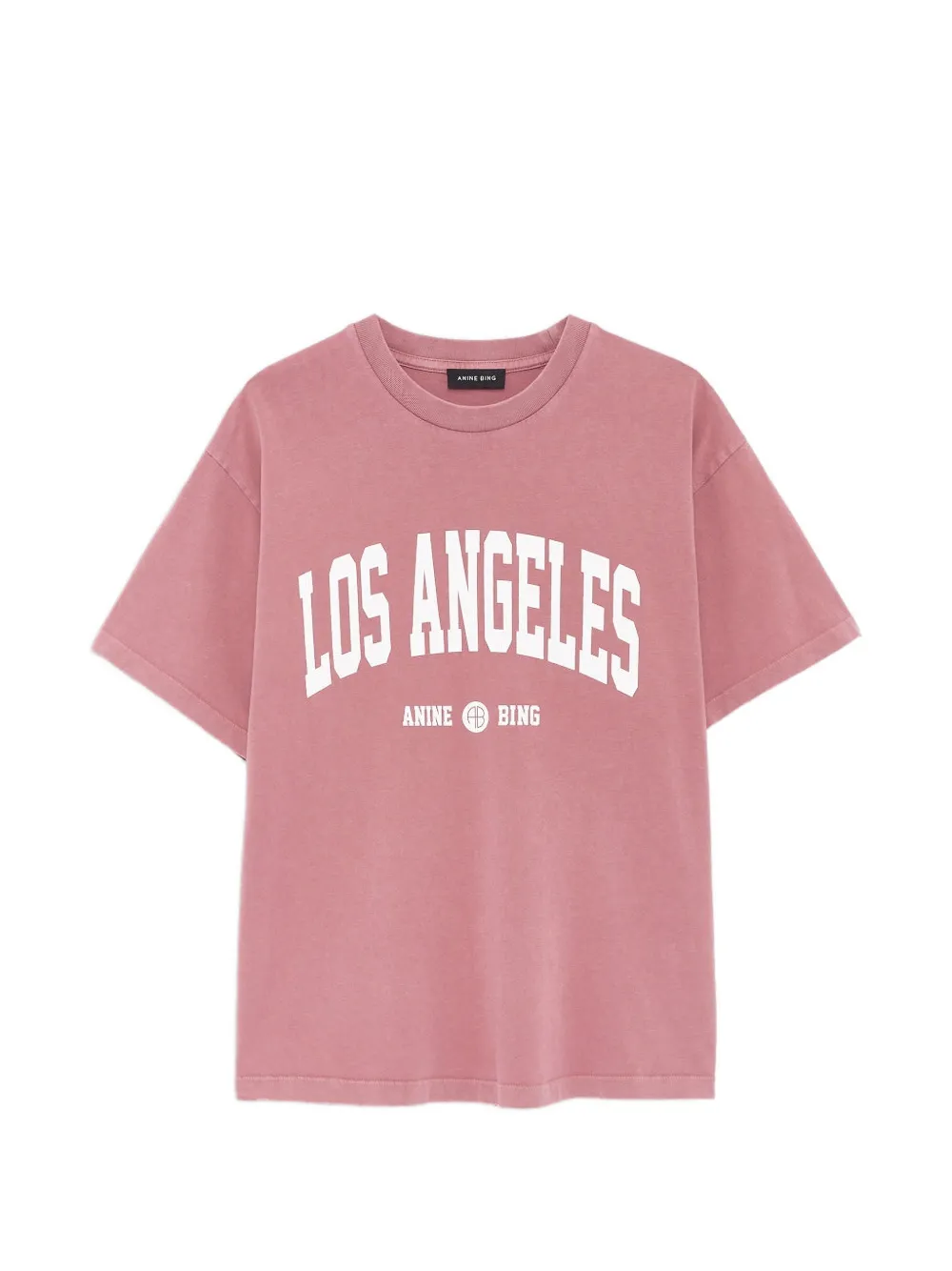 ANINE BING Cade Tee Los Angeles University Rood