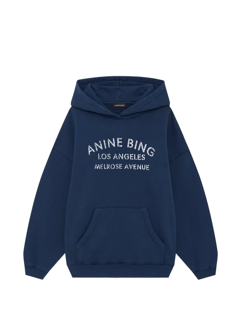 ANINE BING Harvey hoodie met logodetail Blauw