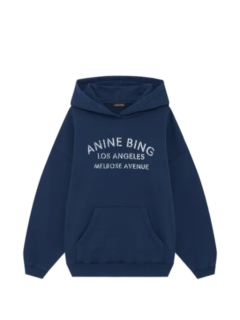 ANINE BING Harvey logo-detail hoodie