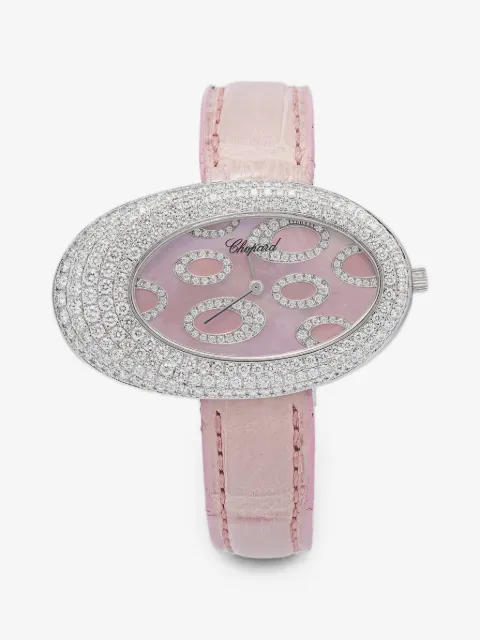 Chopard Pre-Owned montre Classique ornée de diamants 45 mm
