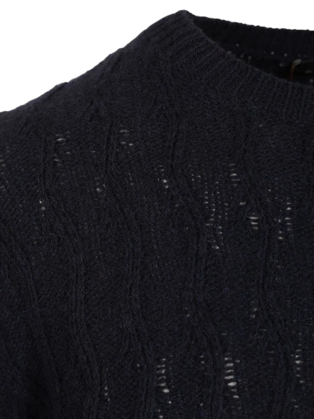 ETRO Pegaso-embroidered cashmere sweater Blauw