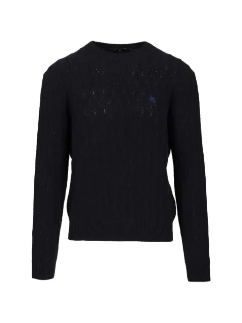ETRO Pegaso-embroidered cashmere sweater