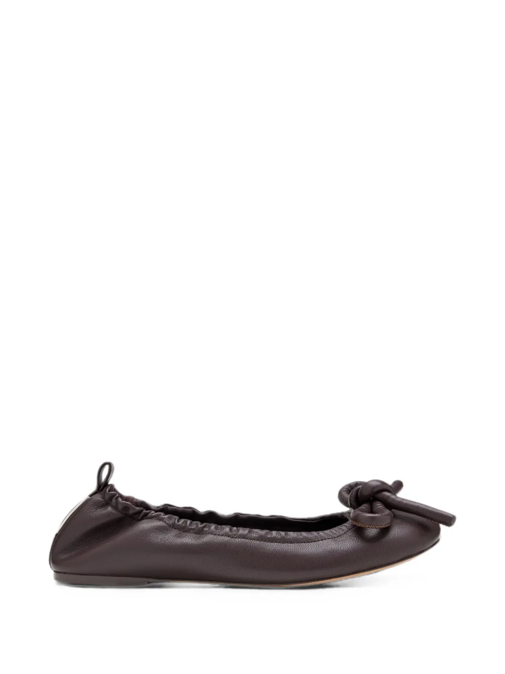 Marc Jacobs The Bow lace-up ballerinas - Marrone