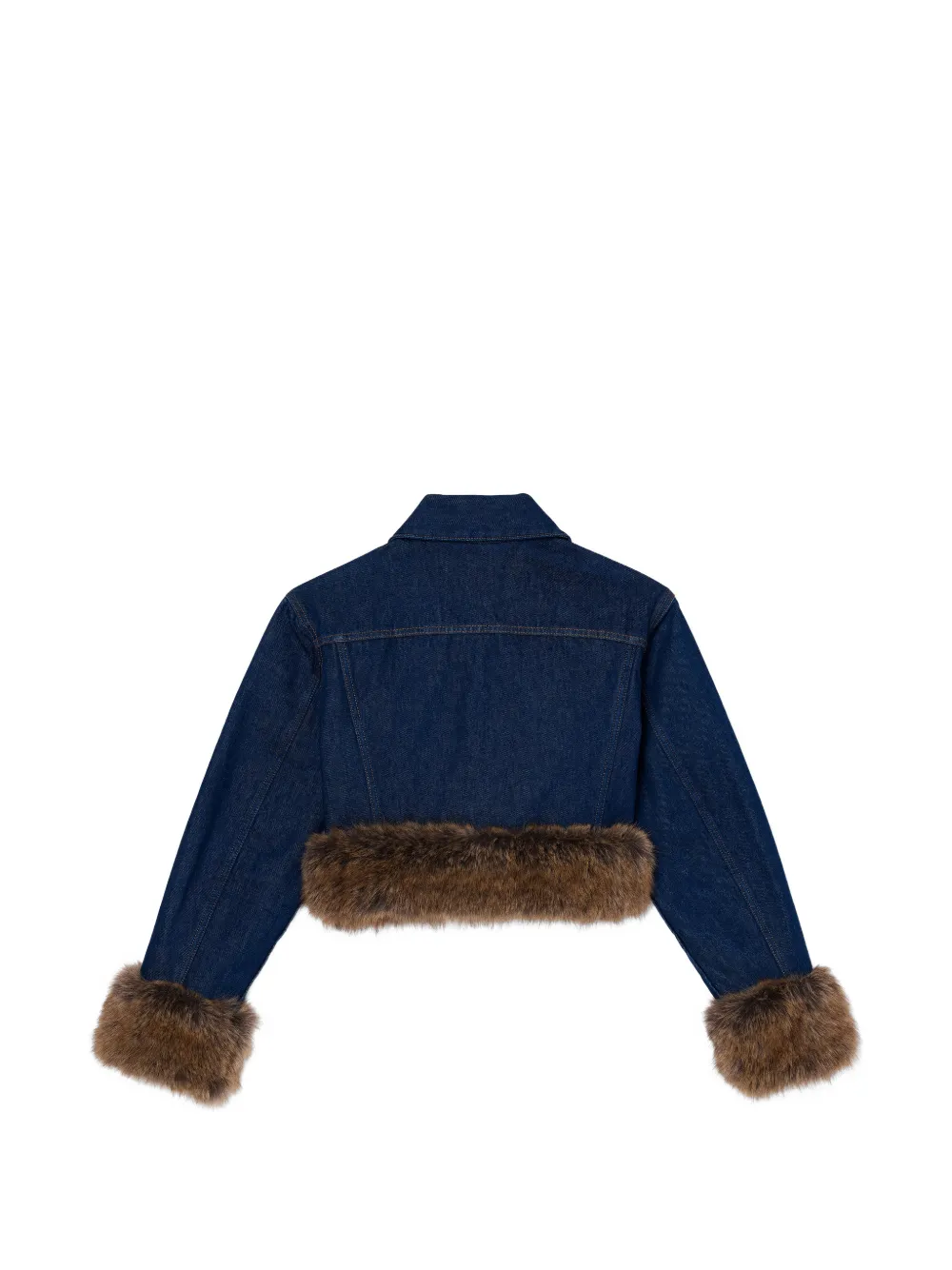 Marc Jacobs Jack van imitatiebont met gekreukt effect Blauw