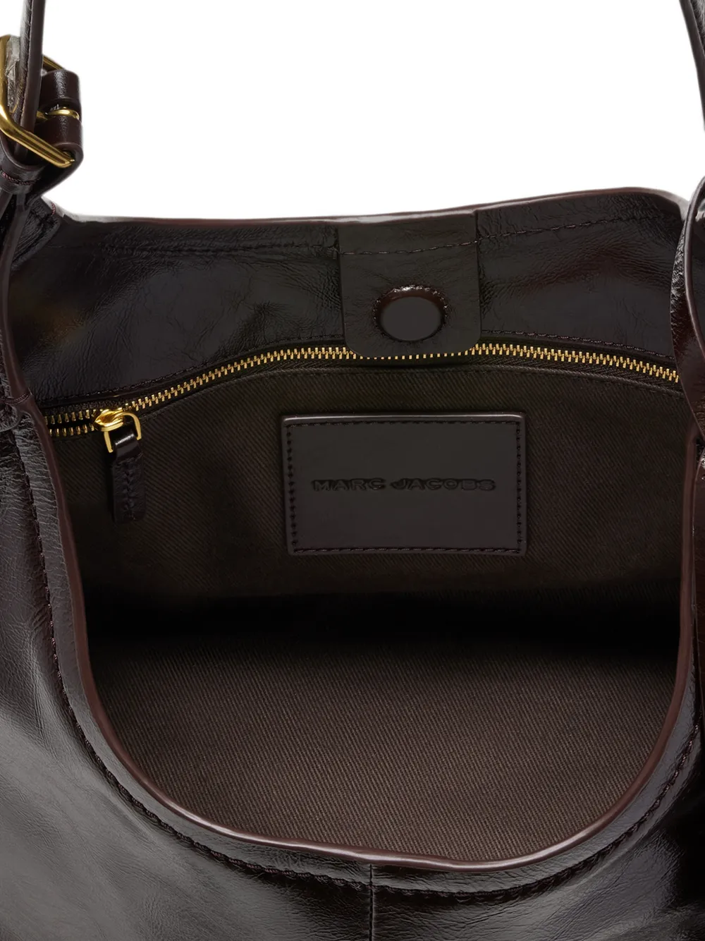 Marc Jacobs Sack tas van gekreukt leer met ceintuur Bruin