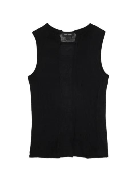 Marc Jacobs sheer-panelled knit tank top