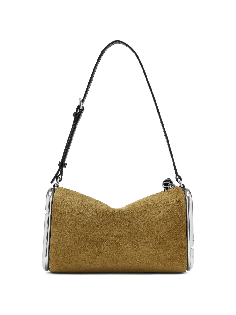 Marc Jacobs Suède schoudertas met logo-reliëf Bruin