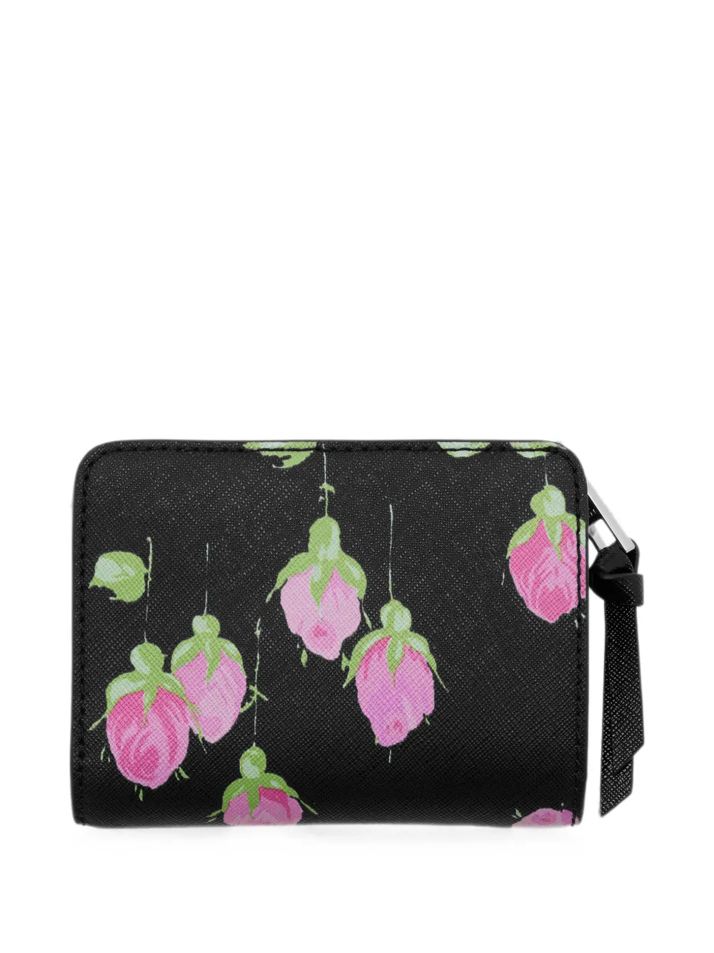 Marc Jacobs Snapshot mini-portemonnee met bloemen Zwart
