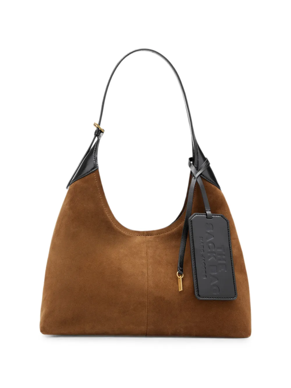 Marc Jacobs belted Sack bag in suede - Marrone