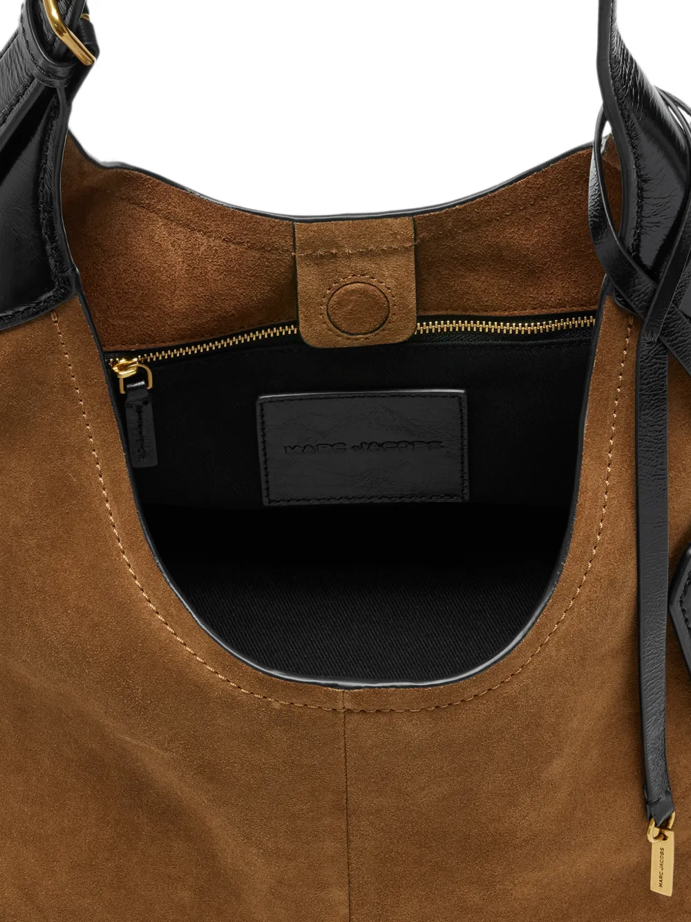 Marc Jacobs Sack suède tas met ceintuur Bruin