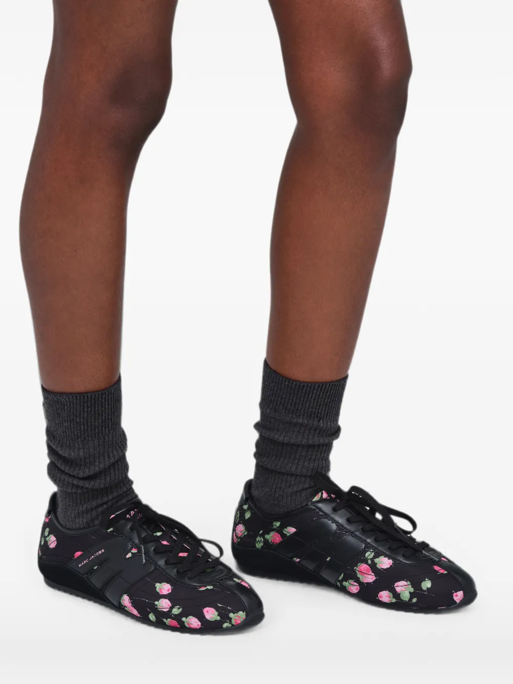 Marc Jacobs The Vintage Floral 400 Bleecker sneakers Zwart