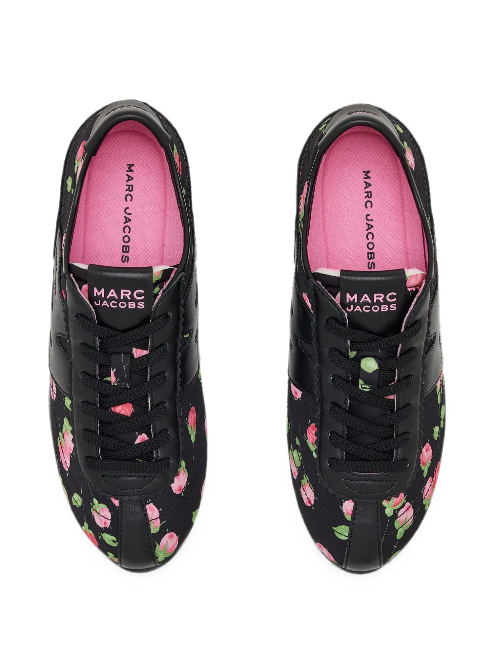Marc Jacobs The Vintage Floral 400 Bleecker sneakers Zwart