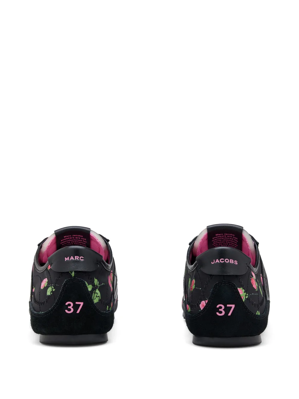 Marc Jacobs The Vintage Floral 400 Bleecker sneakers Zwart