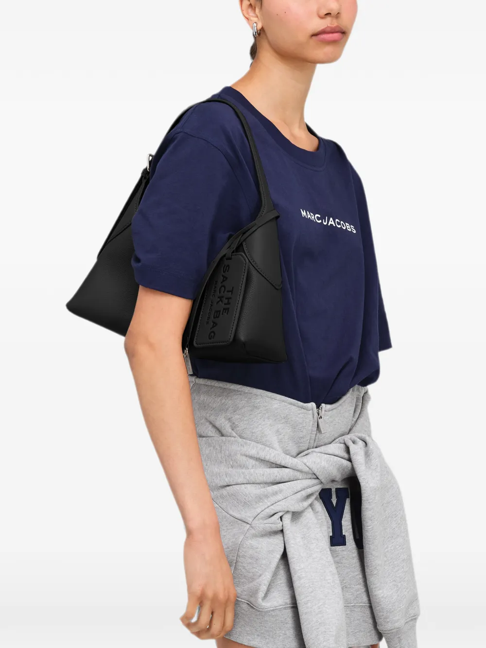 Marc Jacobs Kleine Sack tas met ceintuur Zwart