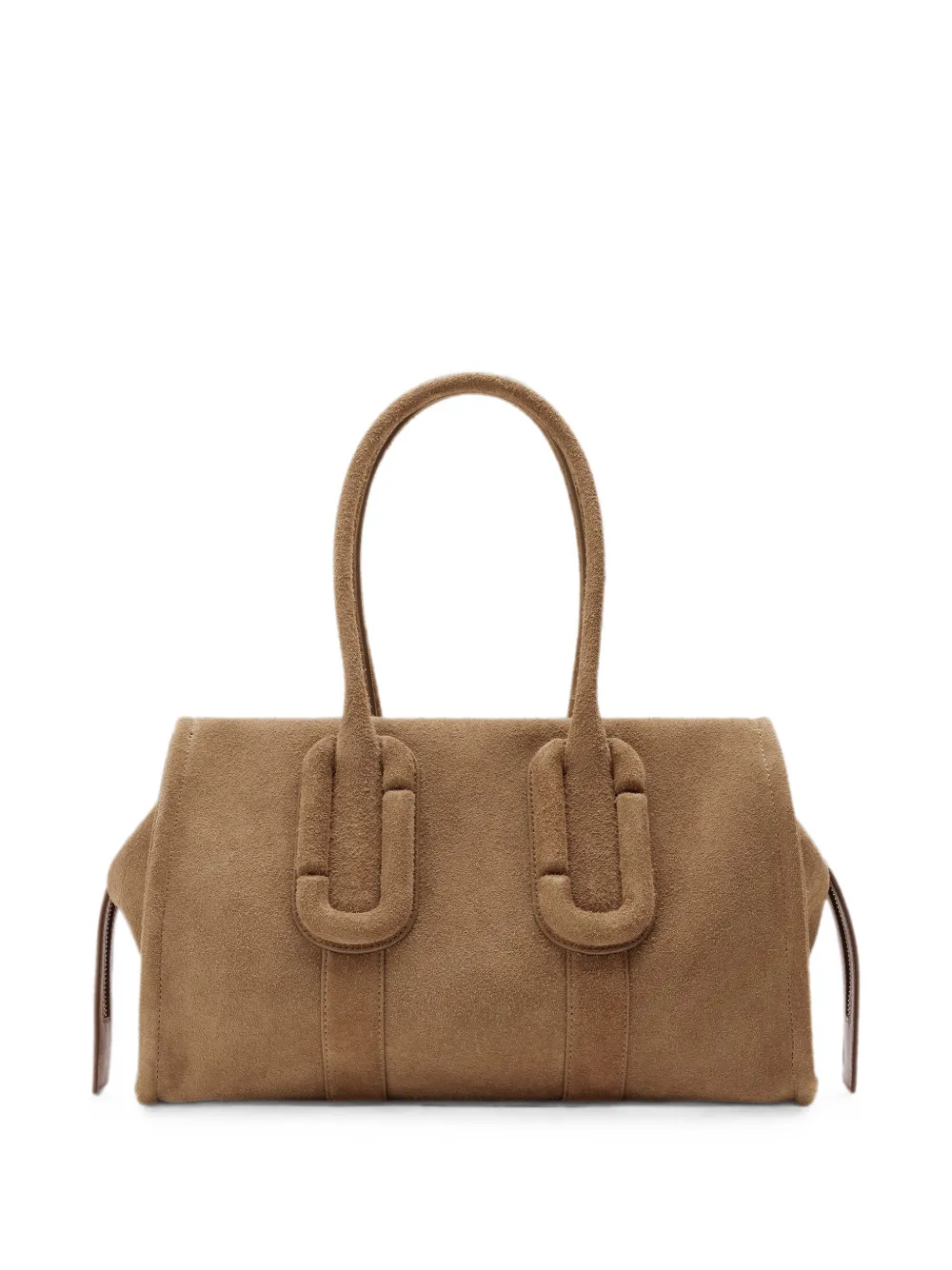 Marc Jacobs Babe City suède shopper Bruin