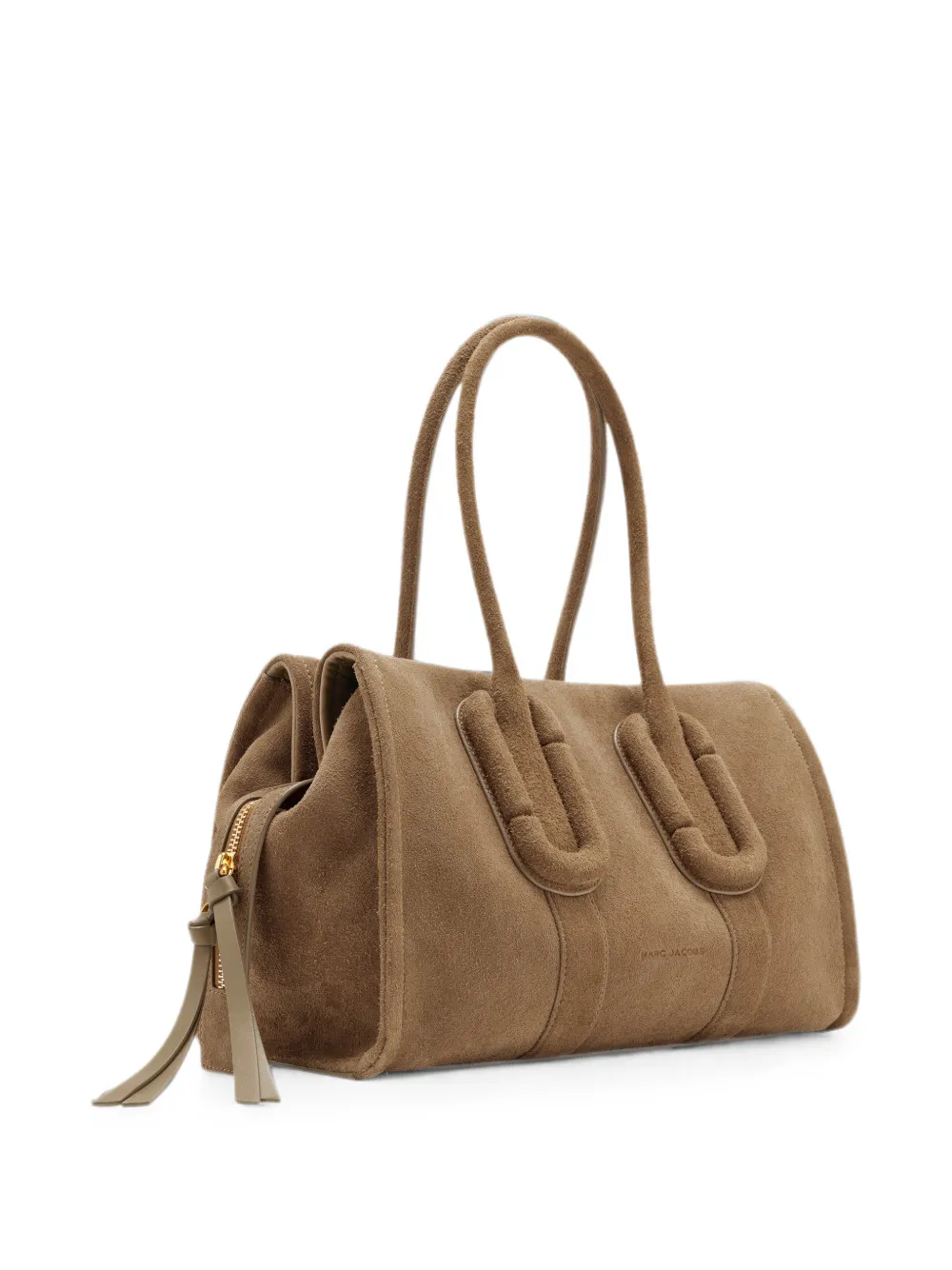 Marc Jacobs Babe City suède shopper Bruin