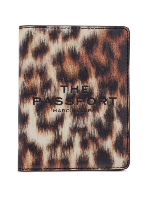 Marc Jacobs Custodia passaporto in pelle leopardata